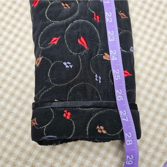 Cardinal Art Ole Wearable Art Black Embroidered Long Sleeve Button Front Jacket - Picture 11 of 11